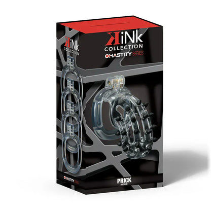 Cage de Chasteté - Prick Cock Cage Medium | Légère, Sans Coutures, Noir & Transparent Kink - TW Trade Sensations plus