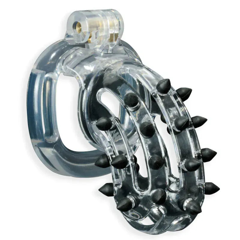 Cage de Chasteté - Prick Cock Cage Medium | Légère, Sans Coutures, Noir & Transparent Kink - TW Trade Sensations plus