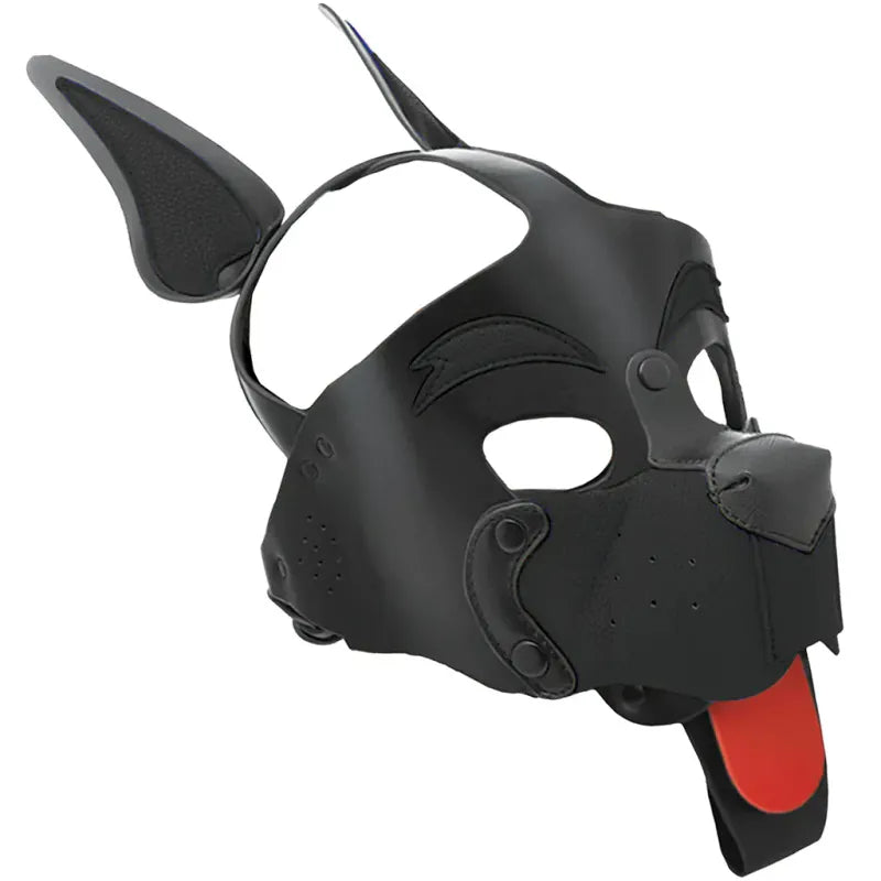 Capuche Pup Play - Alpha Dog Pup Hood | Cuir Vegan pour Jeux BDSM & Pet Play Master Series Sensations plus