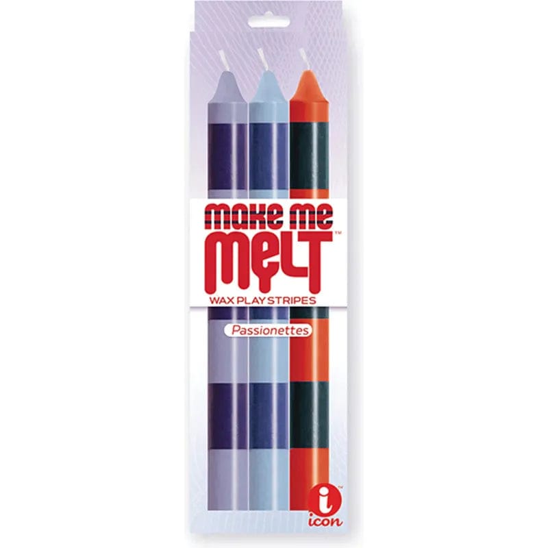 Chandelles BDSM - Icon Brands - Make Me Melt, 3 Pack Stripes Icon Brands Sensations plus