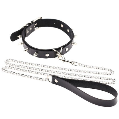 Collier Clouté BDSM & Laisse - FétishTentation | Réglable pour Jeux de Contrôle & Soumission FetishTentation Sensations plus