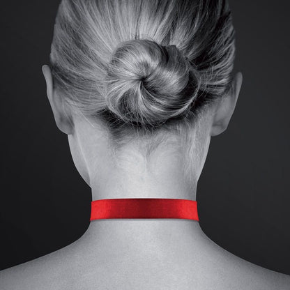 Collier Ras de Cou BDSM - Bijoux Pour Toi | Noir ou Rouge & Cadenas Cœur Inclus Bijoux pour toi Sensations plus