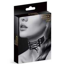 Collier Ras de Cou Fetish Laçage - Bijoux Pour Toi | Similicuir Noir Ajustable & Sexy Bijoux pour toi Sensations plus