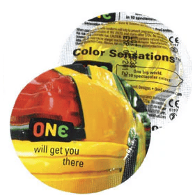 Condom - ONE Condom - Colour Sensations ONE Condom Sensations plus