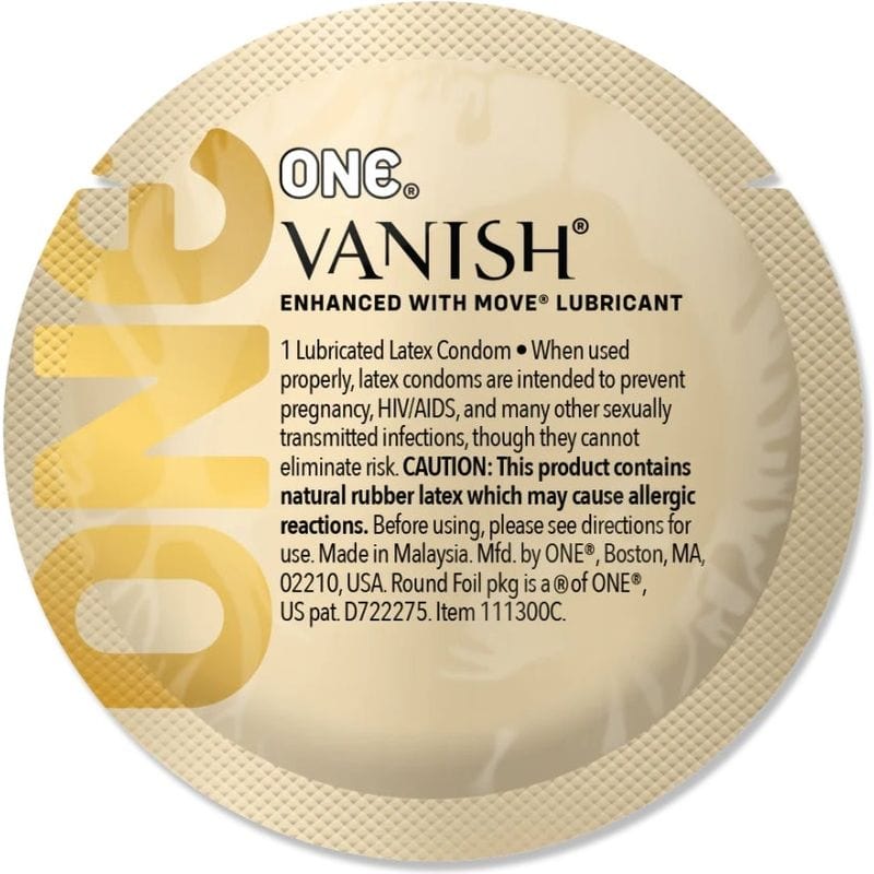 Condom Plus Fins - ONE Condom - Vanish Hyperthin Condoms ONE Condom Sensations plus