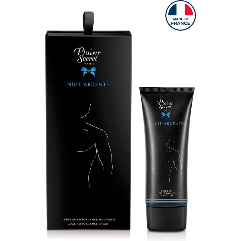 Crème de Performance Masculine - Nuit Ardente | Chauffante & Érection intense Plaisir Secret Sensations plus