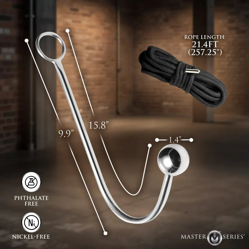 Crochet Anal à Boule & Corde - Roped Anal Hook | Master Series Master Series Sensations plus