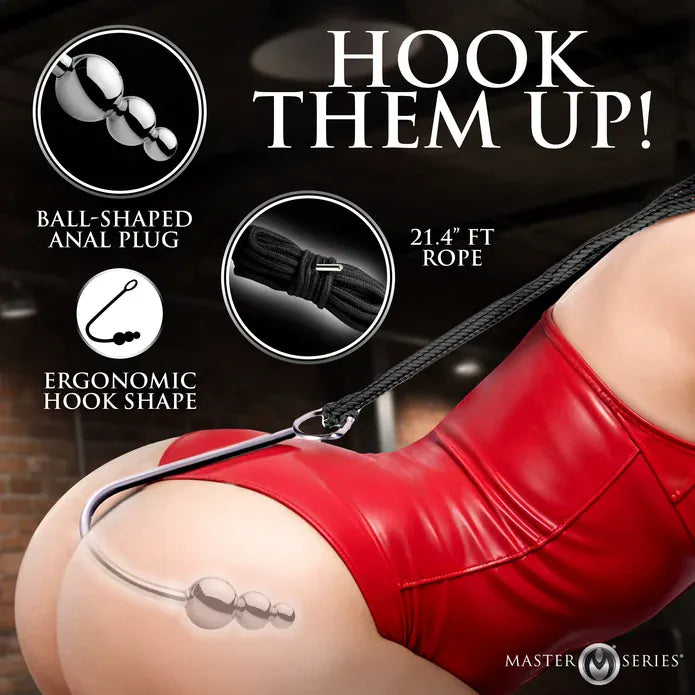 Crochet Anal à Perles & Corde - Roped Beaded Anal Hook | Master Series Master Series Sensations plus