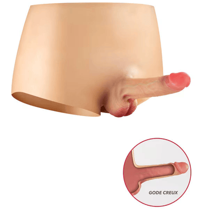 Culotte Harnais avec Dildo Réaliste Creux - Real Manly  | Alternative Moderne pour Homme Real Body Sensations plus