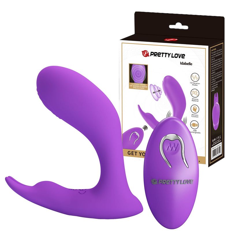 Culotte Vibrante sans Fil - Pretty Love Idabelle | Pulsations Point G & Vibrations Clitoridiennes Pretty Love Sensations plus