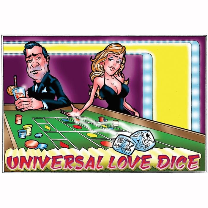 Dés coquins Phosphorescents - Universal Love Dice | 36 positions & lieux pour s’aimer Love Dice Sensations plus