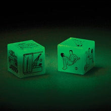Dés coquins Phosphorescents - Universal Love Dice | 36 positions & lieux pour s’aimer Love Dice Sensations plus