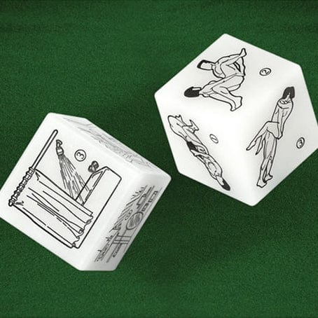 Dés coquins Phosphorescents - Universal Love Dice | 36 positions & lieux pour s’aimer Love Dice Sensations plus