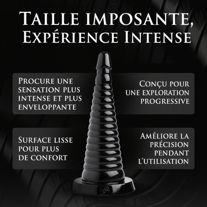 Dilatateur Anal XXL - Cône Anal Géant Nervuré | 28,6 cm x 8,9 cm Sensations Plus Sensations plus