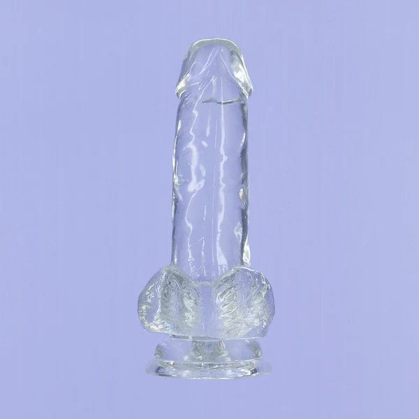 Dildo - Addiction - Crystal Addiction dildo de 6 pouces avec testicules Addiction Sensations plus