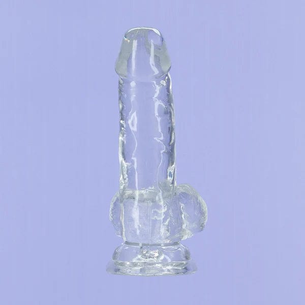 Dildo - Addiction - Crystal Addiction dildo de 6 pouces avec testicules Addiction Sensations plus