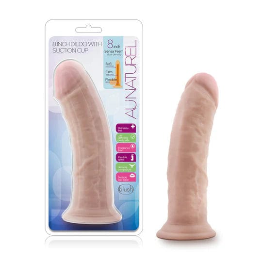 Dildo - Au Naturel - 8 Pouces Sans Testicules Blush Novelties Sensations plus