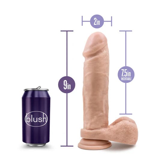 Dildo - Au Naturel - 9'' Sensa Feel Blush Novelties Sensations plus