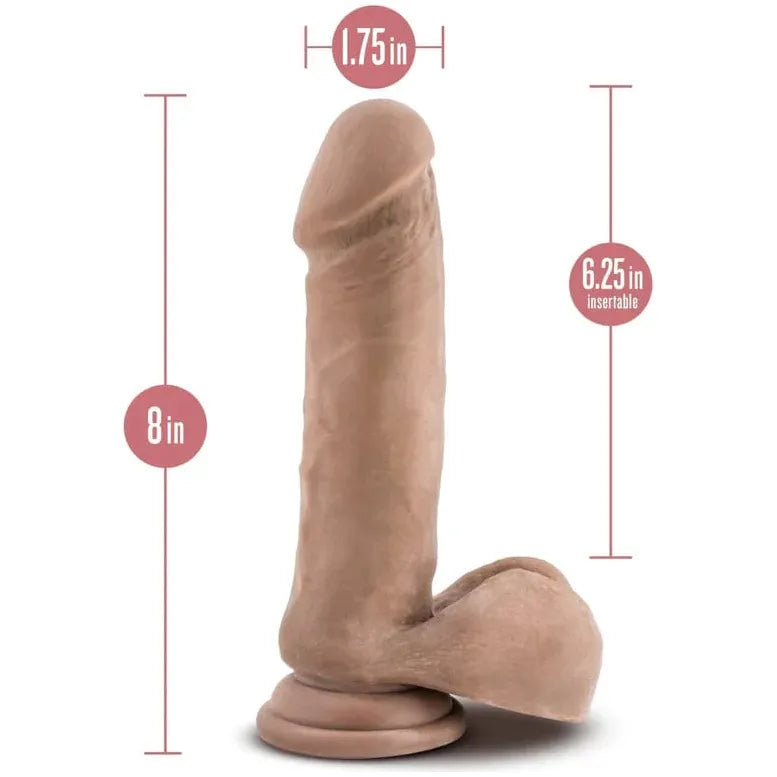 Dildo - Au Naturel -Sensa Feel - 8 pouces Blush Novelties Sensations plus