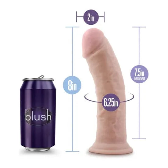 Dildo - Blush - Au Naturel 8 Pouces Sans Testicules Blush Novelties Sensations plus