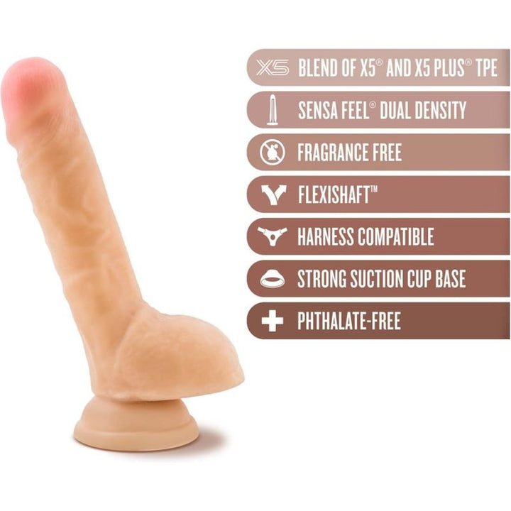 Dildo - Blush Novelties - Au Naturel Sensa Feel - 9 Pouces Blush Novelties Sensations plus