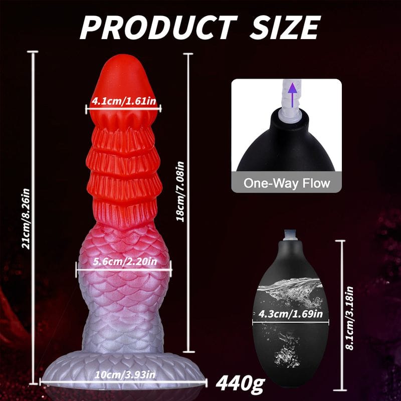 Dildo de Fantaisie - Alien Nation Eruptor | System Éjaculant, Ventouse & Auto-Lubrifiant Alien Nation Sensations plus