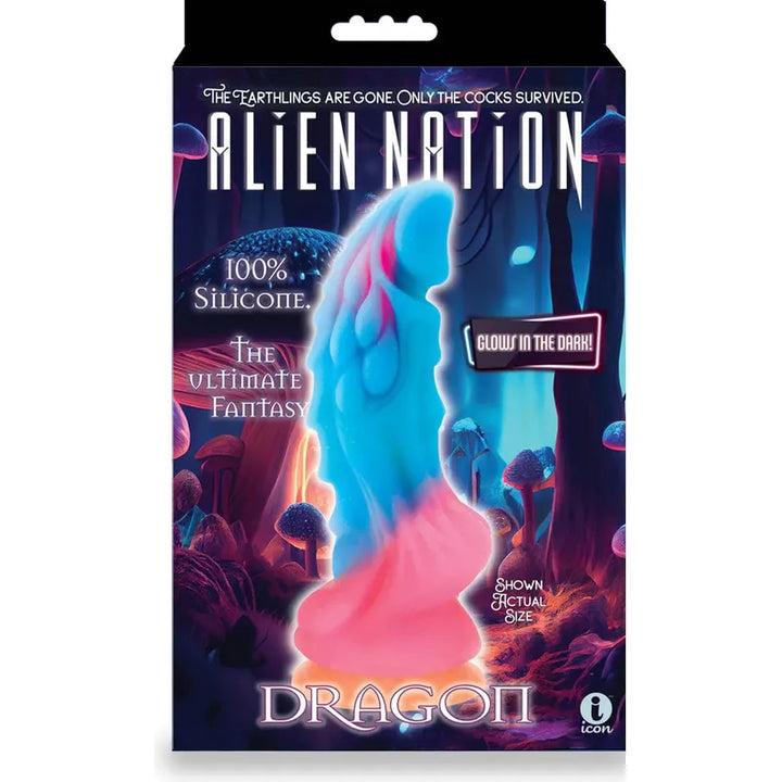 Dildo de Fantaisie - Icon Brands - AlienNation Glow Dragon Icon Brands Sensations plus