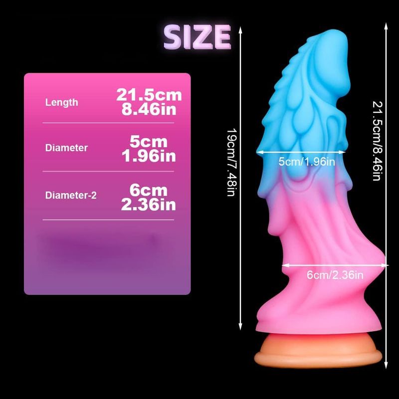 Dildo de Fantaisie - Icon Brands - AlienNation Glow Dragon Icon Brands Sensations plus