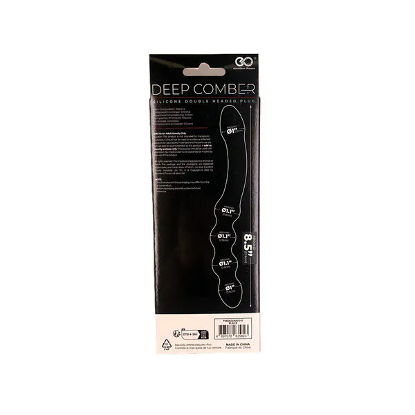 Dildo Double en Silicone - Deep Comber NMC | Texture Lisse & Perlée Excellent Power Sensations plus