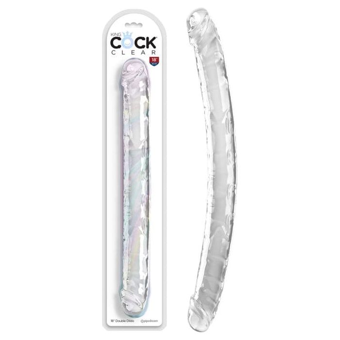 Dildo Double - King Cock Clear - 18 pouces Sensations Plus Sensations plus