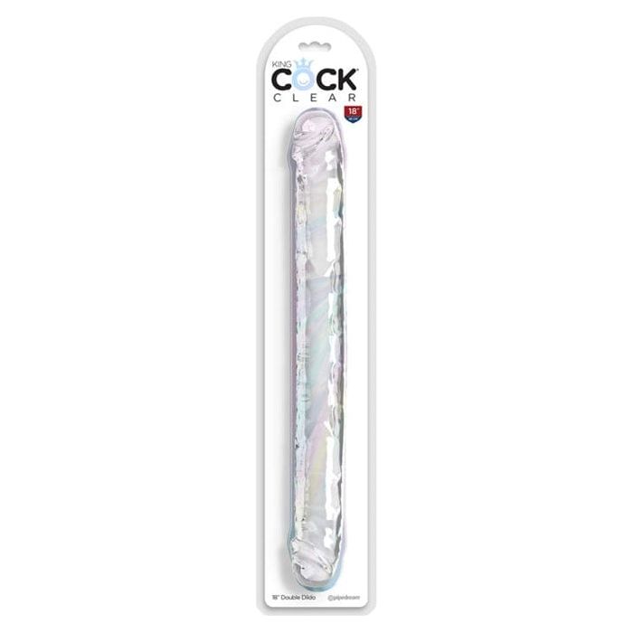 Dildo Double - King Cock Clear - 18 pouces Sensations Plus Sensations plus