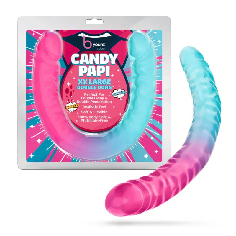 Dildo Double Réaliste - Candy Papi B Yours | Format XXL & Souple Blush Novelties Sensations plus