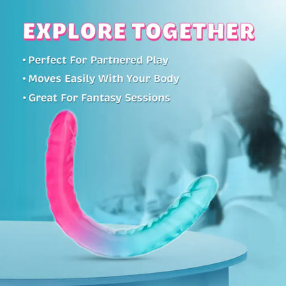 Dildo Double Réaliste - Candy Papi B Yours | Format XXL & Souple Blush Novelties Sensations plus