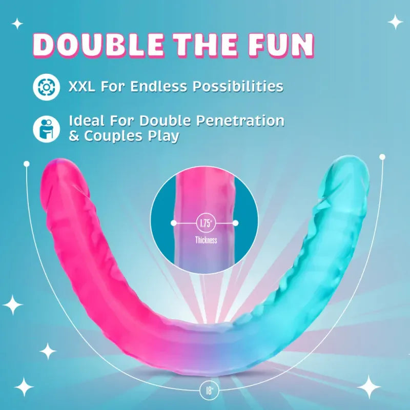 Dildo Double XXL 17,75 po - B Yours Candy Papi | Blush Novelties Blush Novelties Sensations plus