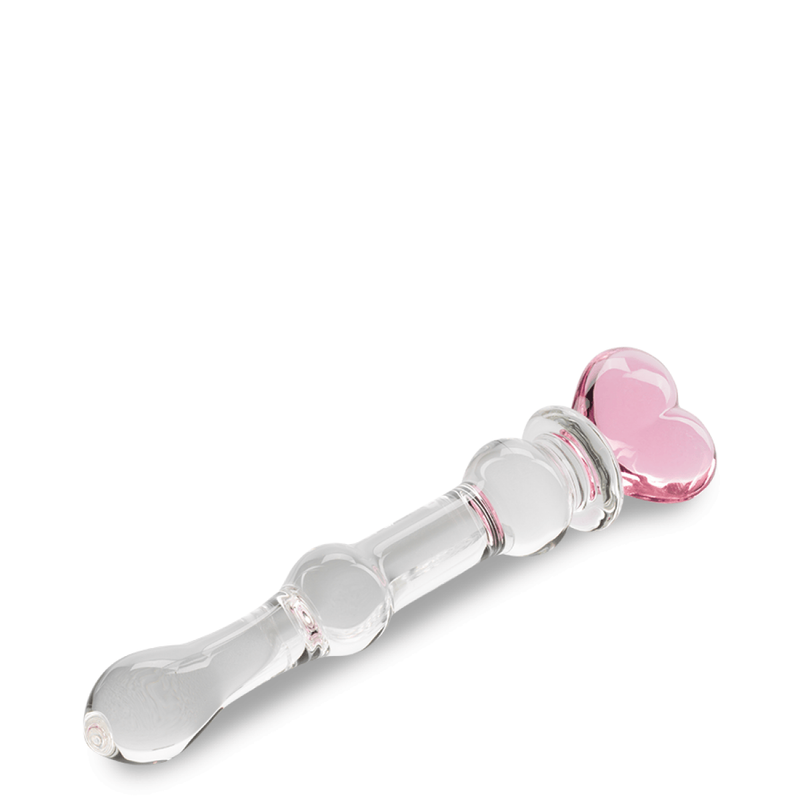 Dildo en Verre Cœur 20 cm - Glossy n°21 | Élégance & Sensations Thermiques Glossy Toys Sensations plus
