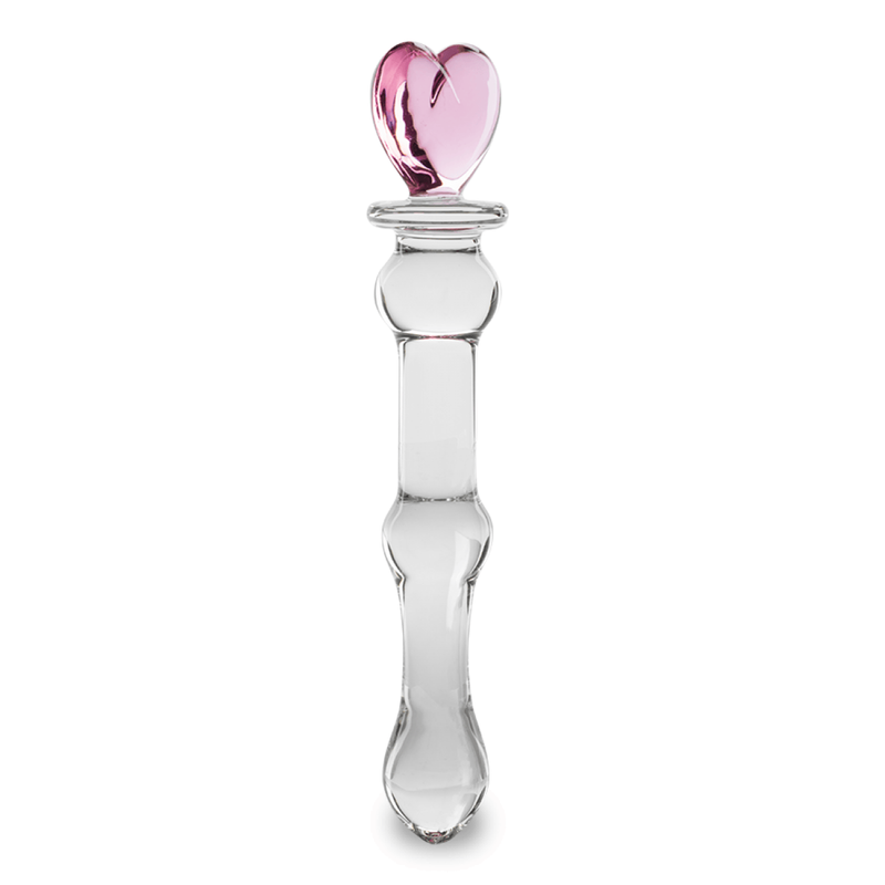 Dildo en Verre Cœur 20 cm - Glossy n°21 | Élégance & Sensations Thermiques Glossy Toys Sensations plus