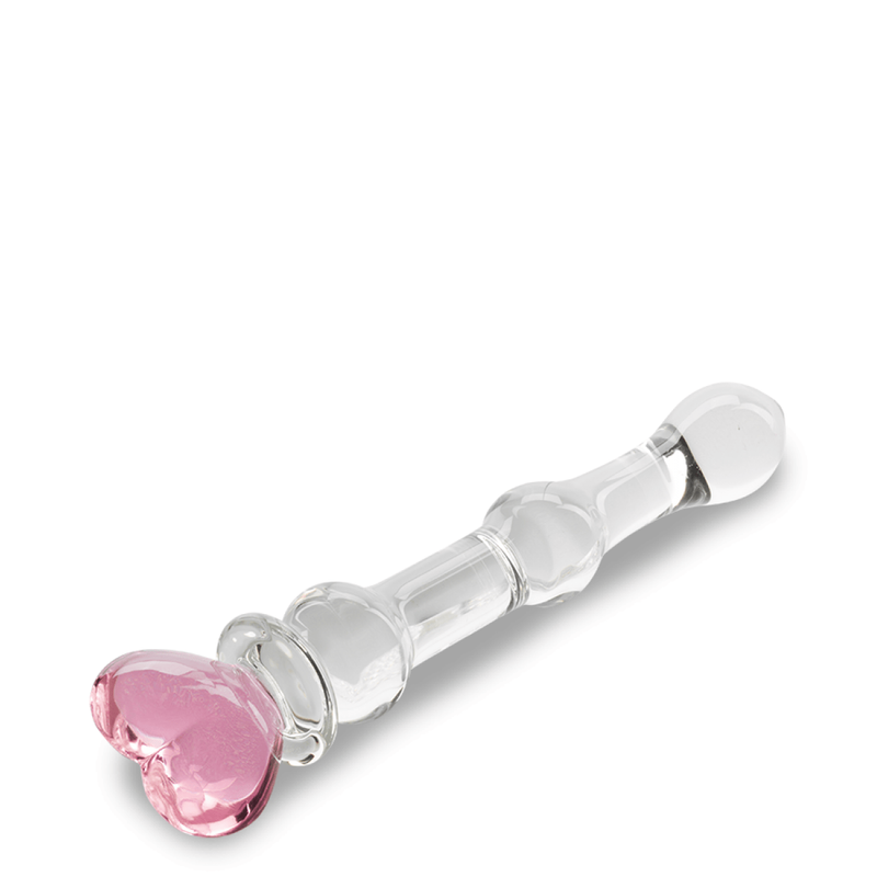 Dildo en Verre Cœur 20 cm - Glossy n°21 | Élégance & Sensations Thermiques Glossy Toys Sensations plus