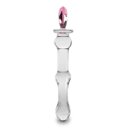 Dildo en Verre Cœur 20 cm - Glossy n°21 | Élégance & Sensations Thermiques Glossy Toys Sensations plus