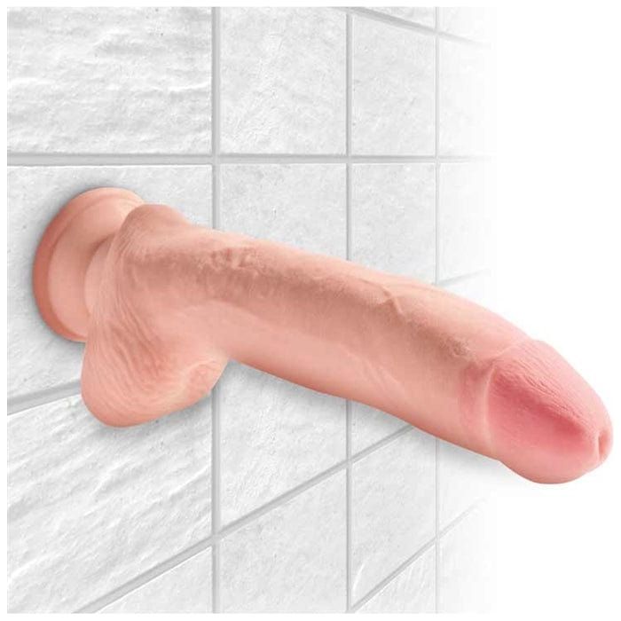 Dildo - King Cock Plus - 10 pouces - Avec Testicules Pipedream Sensations plus
