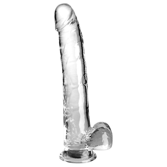 Dildo Réalisme - Pipedream - King Cock Clear 11" Cock with Balls Pipedream Sensations plus
