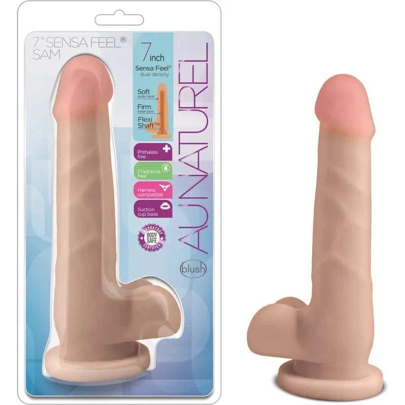 Dildo réaliste - Blush Novelties - Au Naturel Sam 7 pouce Blush Novelties Sensations plus