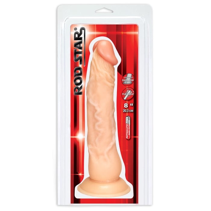 Dildo Réaliste - Cally Rod Star 8’’ | Sécuritaire, Doux & Compatible avec le Harnais MNC Sensations plus