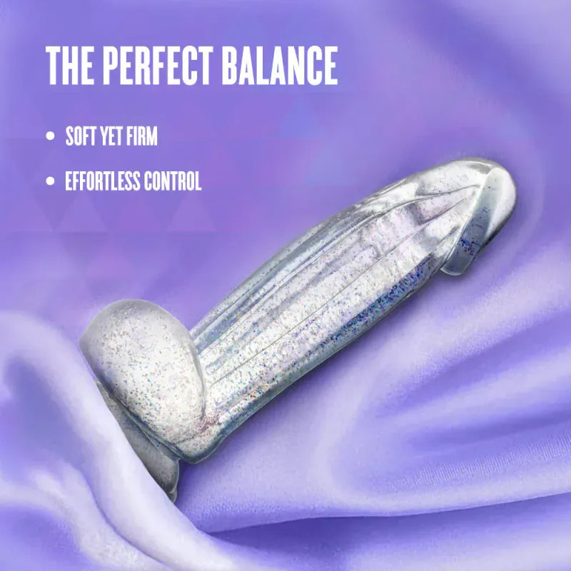 Dildo Realiste & Ventouse - Naturally Yours Bling |  Clair Scintillant & Harnais Compatible Blush Novelties Sensations plus