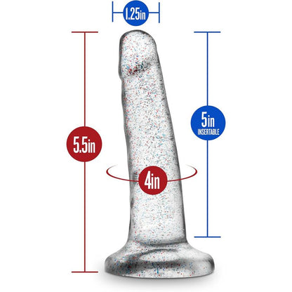 Dildo Réaliste & Ventouse - Naturally Yours Glitter | 5.5" Scintillant & Harnais Compatible Blush Novelties Sensations plus