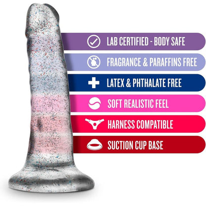 Dildo Réaliste & Ventouse - Naturally Yours Glitter | 5.5" Scintillant & Harnais Compatible Blush Novelties Sensations plus