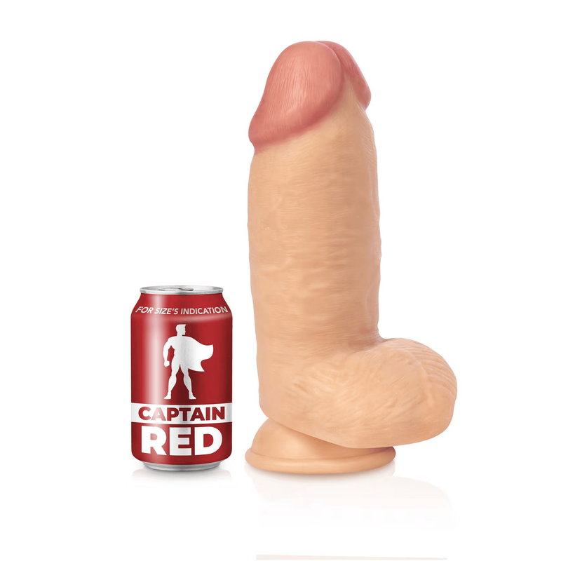 Dildo Réaliste XXL - The Colossus 26 cm | Format Ultra Large & Harnais Compatible Captain Red Sensations plus