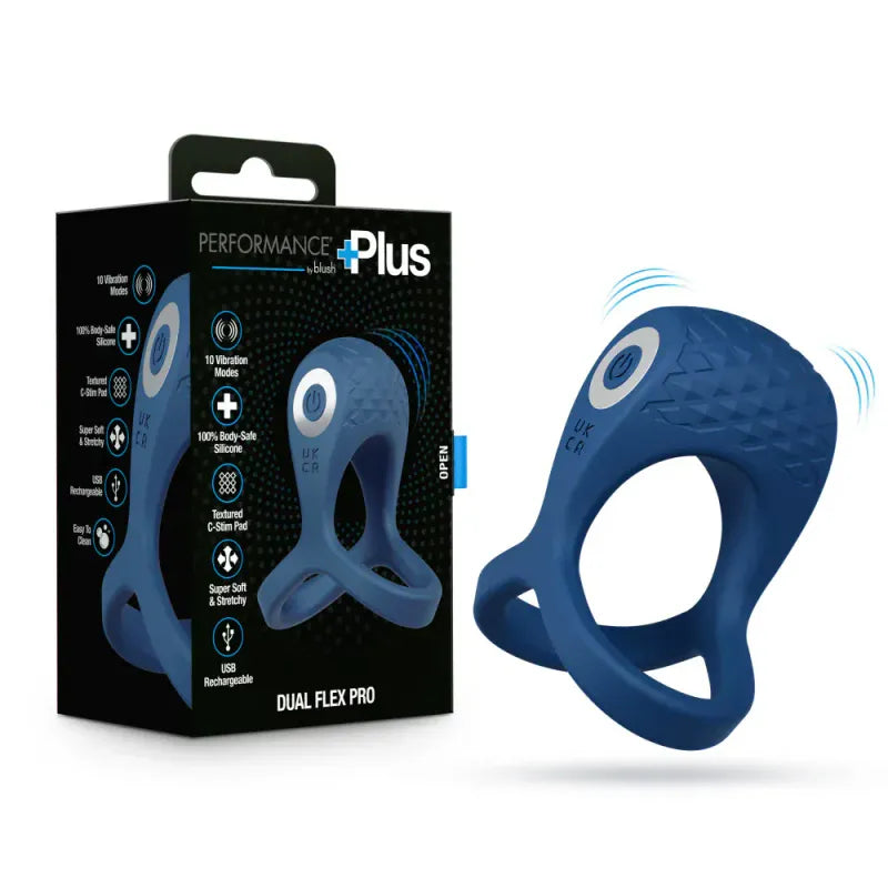 Double Anneau Vibrant - Performance Plus Dual Flex Pro | Anneau Pénien & Testiculaire Blush Novelties Sensations plus