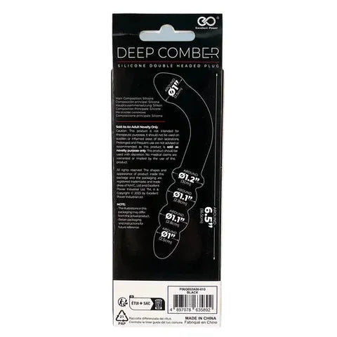 Double dildo en silicone - Deep Comber NMC | Lisse, Courbé & Perlée Excellent Power Sensations plus