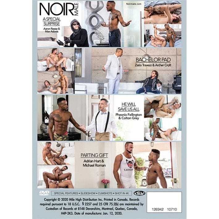 DVD - Noir Male - Black on White Vol. 4 Noir Male Sensations plus