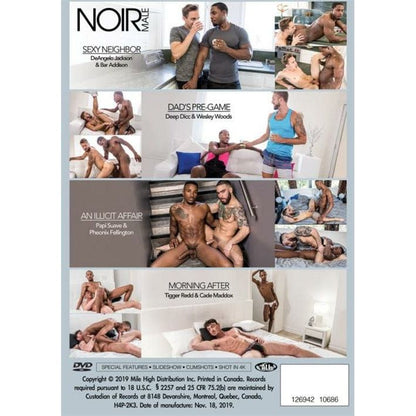 DVD - Noir Male  - Straight to Black Vol. 3 Noir Male Sensations plus